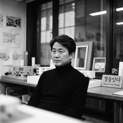 대표 실내건축가 서이경의 흑백 인물 사진