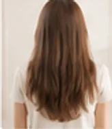 시술 전 — 긴 생머리
