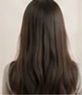 시술 전 — 푸석해진 긴 머리
