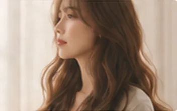 웨이브 스타일 옆모습