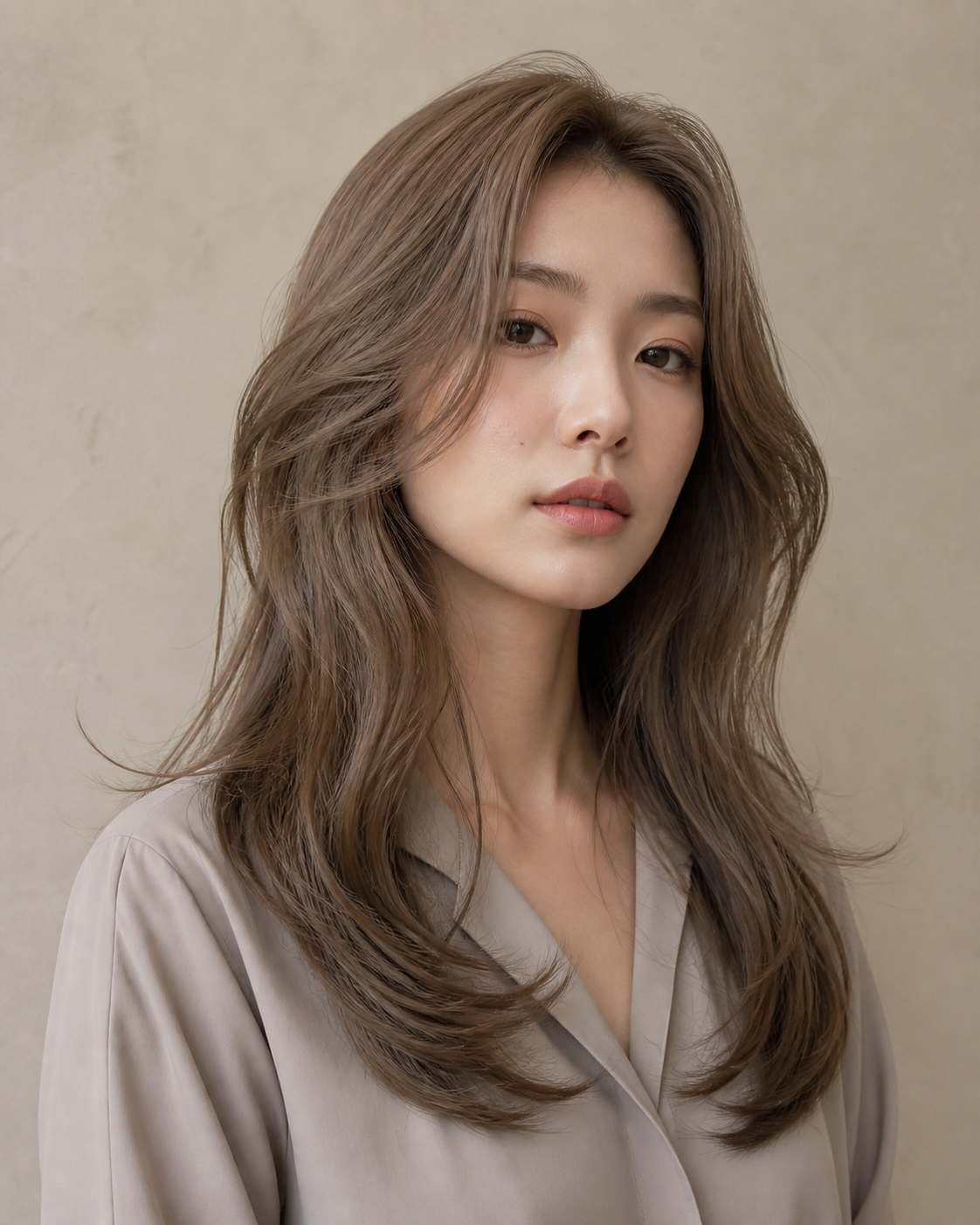 애쉬 베이지 헤어 컬러