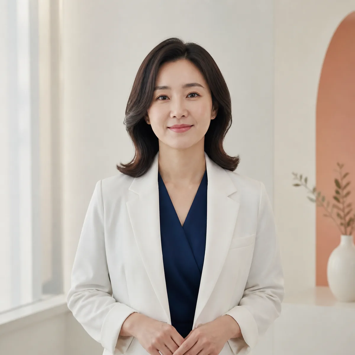 가상의 한국인 여성 귀·청각 의료진 프로필