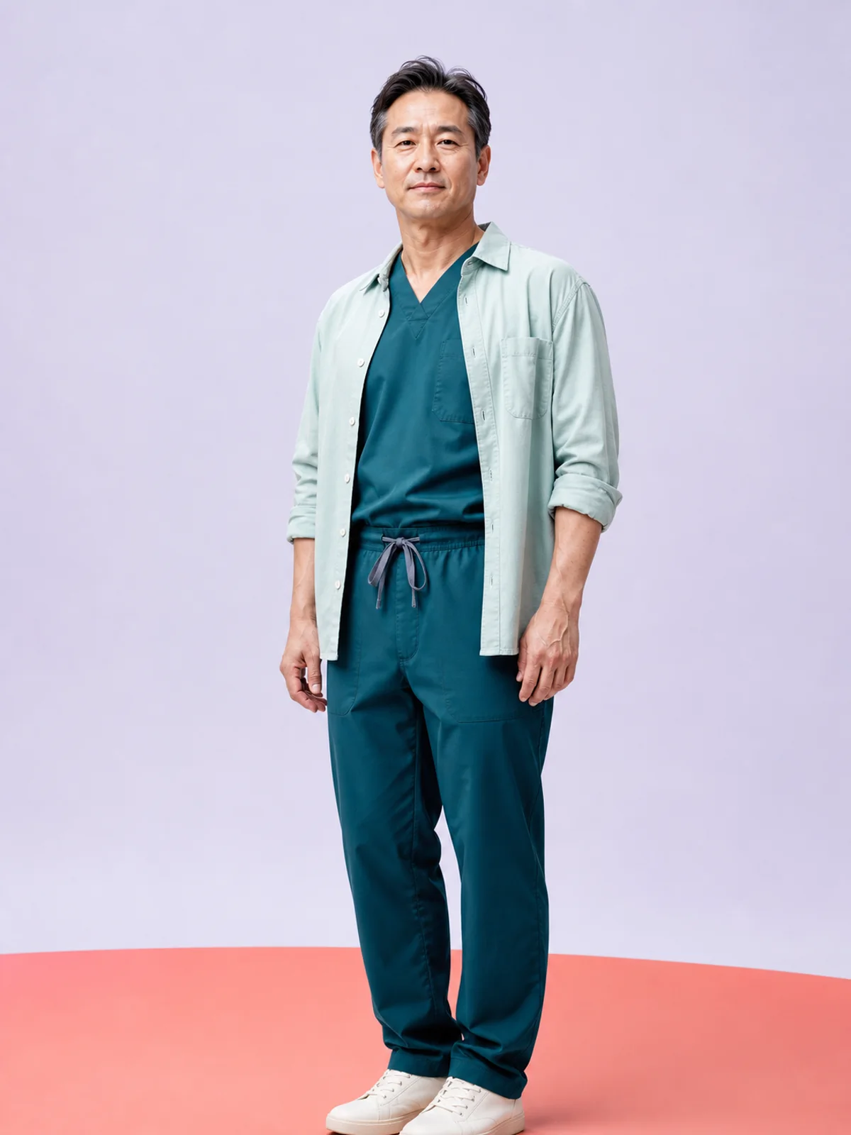 가상의 남성 일반외과 의료진 프로필