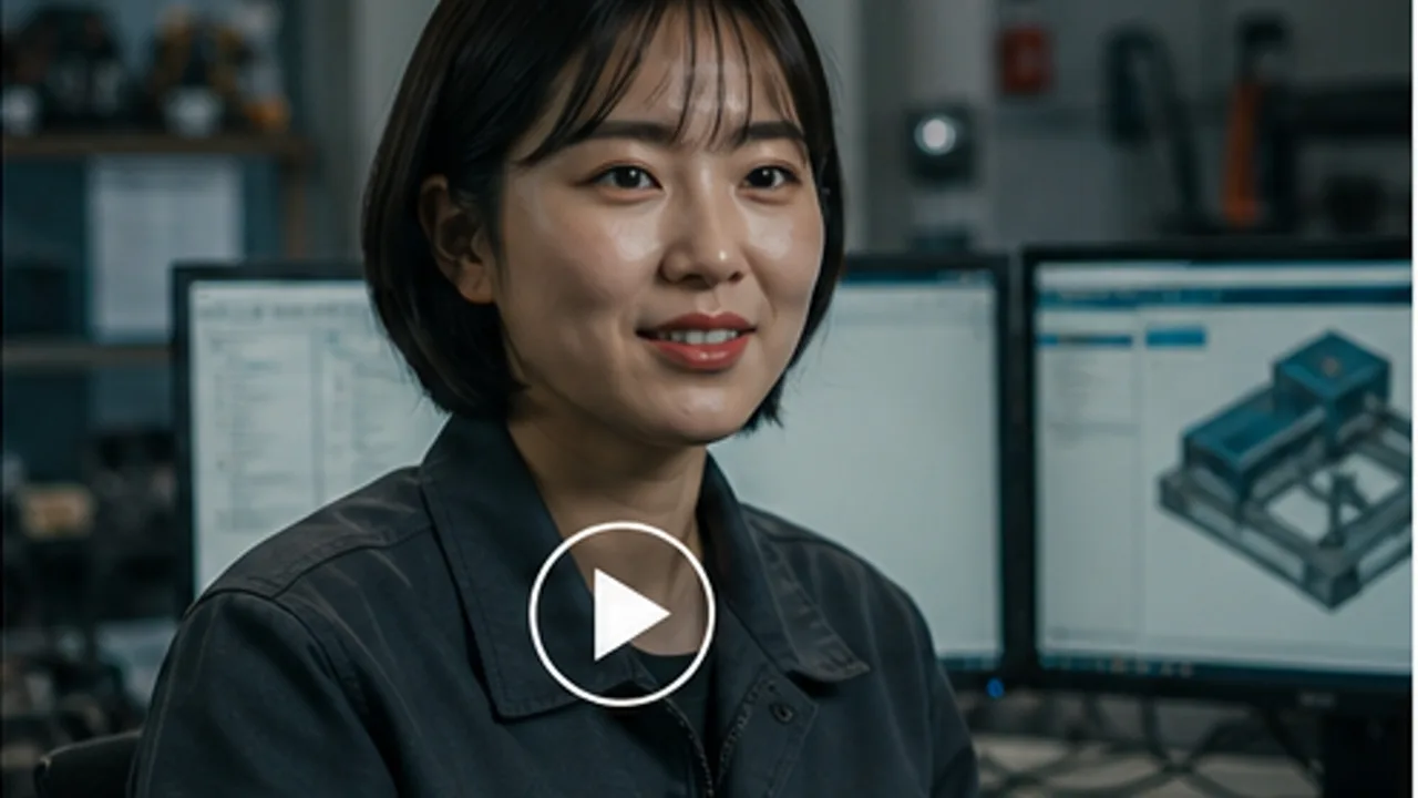 기술설계 수료생 인터뷰 장면
