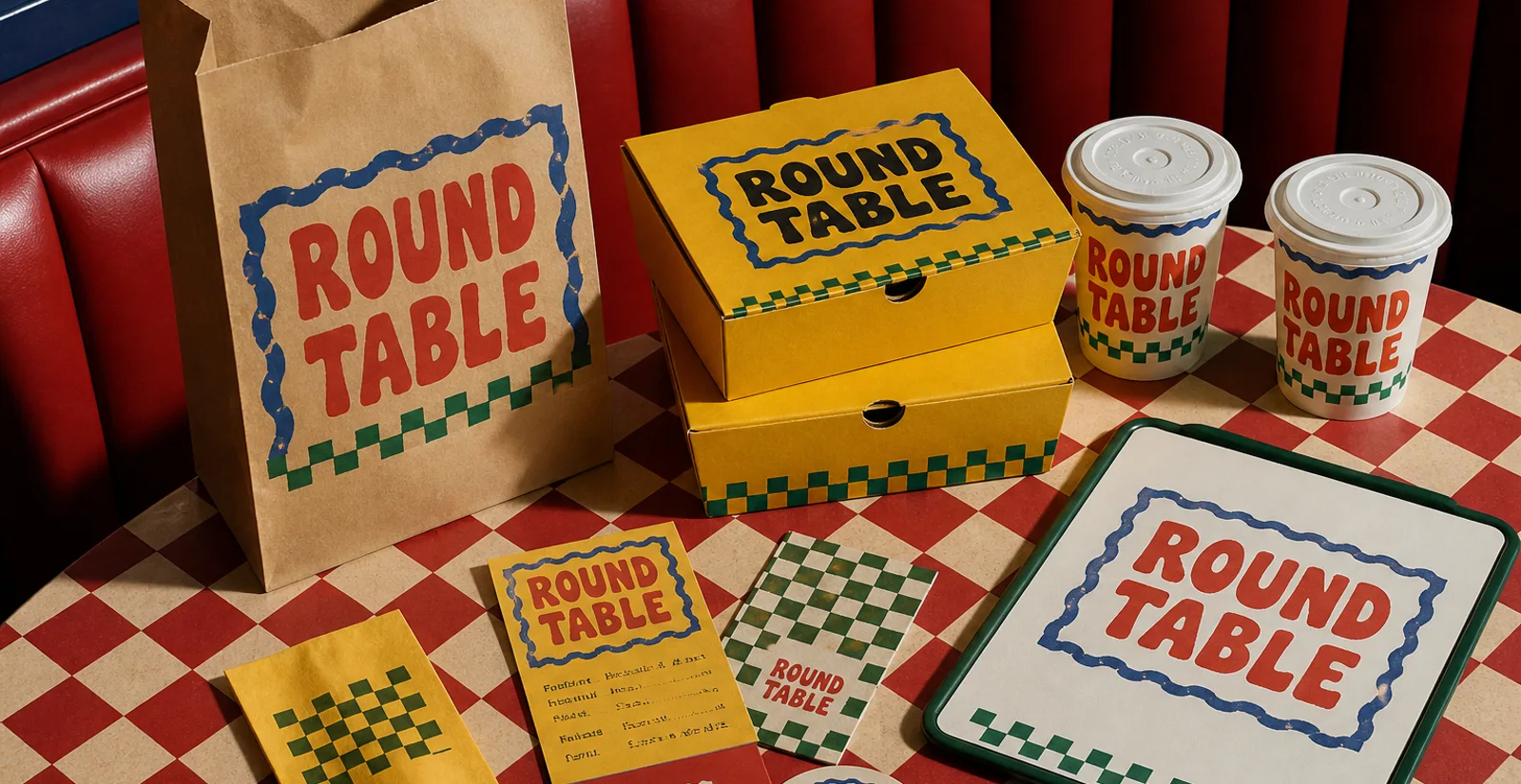 ROUND TABLE 패키지와 인쇄물