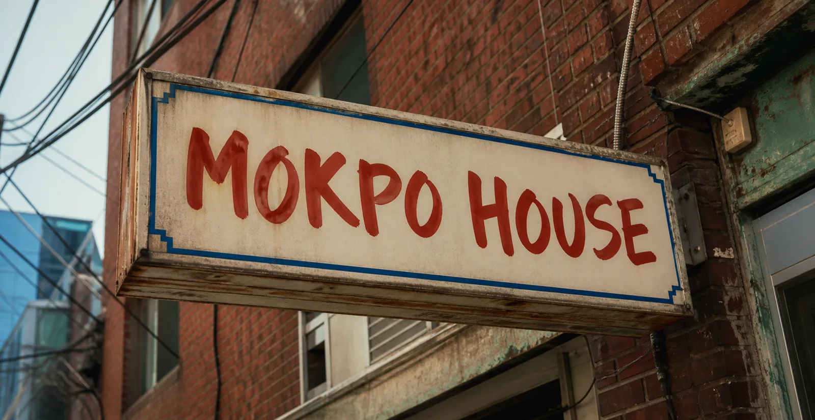 MOKPO HOUSE 돌출 간판