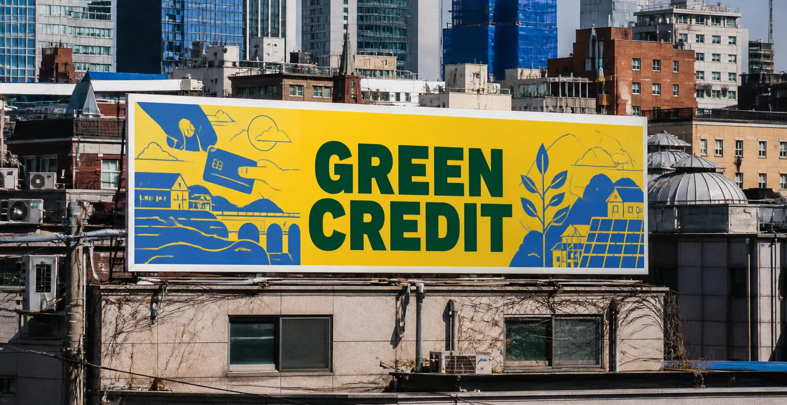 GREEN CREDIT 옥외 광고물