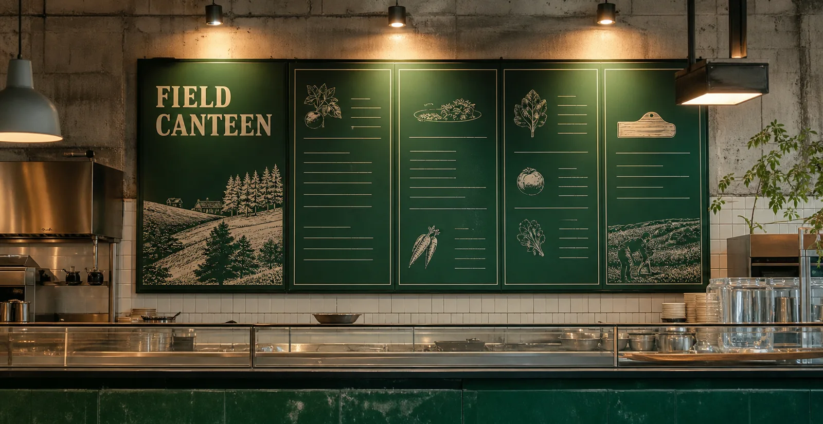 FIELD CANTEEN 메뉴보드