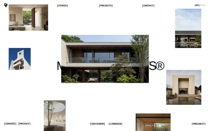 MORA ARCHITECTS 템플릿 대표 화면